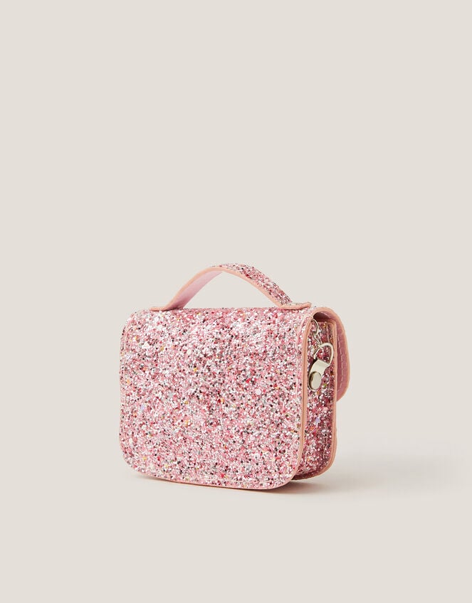 Mini Glitter Satchel Bag, , large
