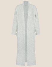 Cari Cable Knit Coatigan, Grey (GREY), large