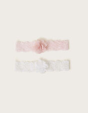 2-Pack Baby Lace Flower Bandos, , large