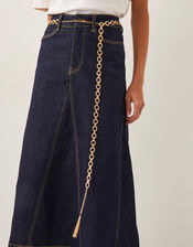 Loop Chain Tassel Belt, Gold (GOLD), large