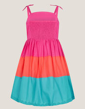 Sunset Embroidered Cotton Sundress, Multi (MULTI), large