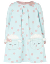 Baby Lamb Set in Organic Cotton, Blue (AQUA), large