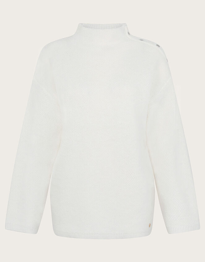 Billie Button Jumper, Ivory (IVORY), large