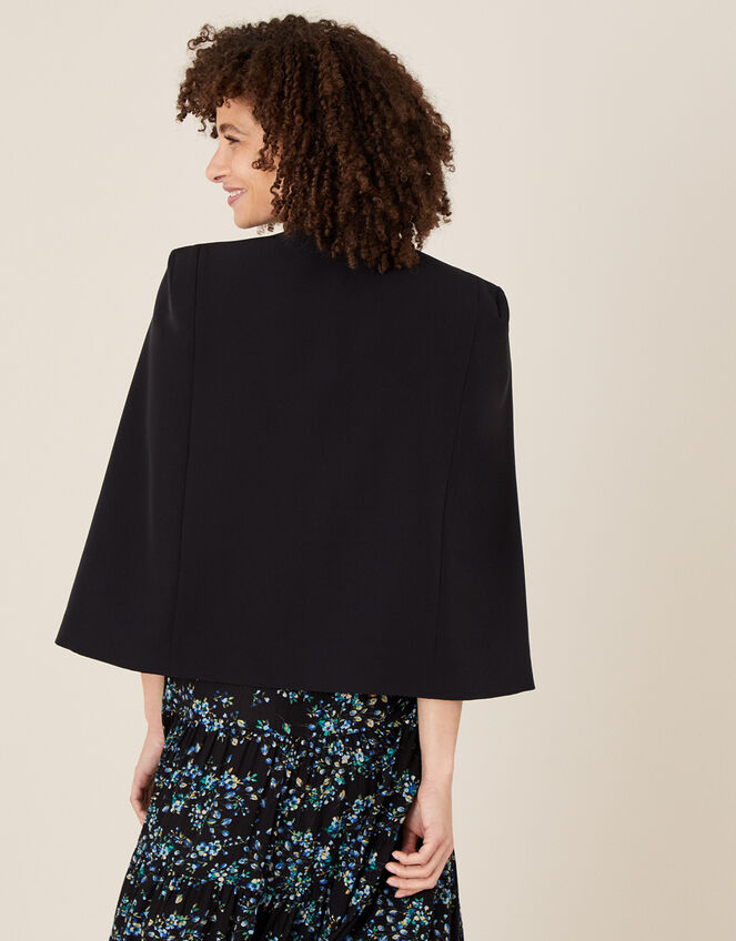 Cora Smart Cape Jacket, Black (BLACK), large
