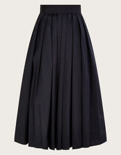 Tully Taffeta Skirt, Black (BLACK), large