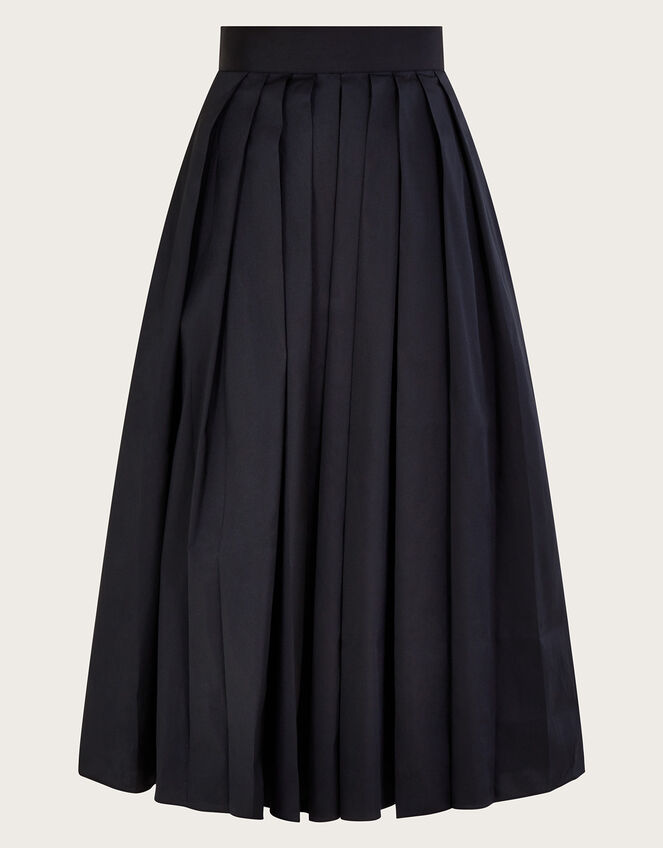 Tully Taffeta Skirt, Black (BLACK), large