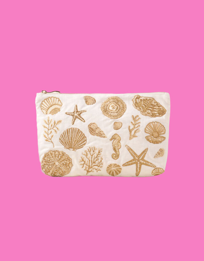 Elizabeth Scarlett Ocean Treasures Pouch, , large