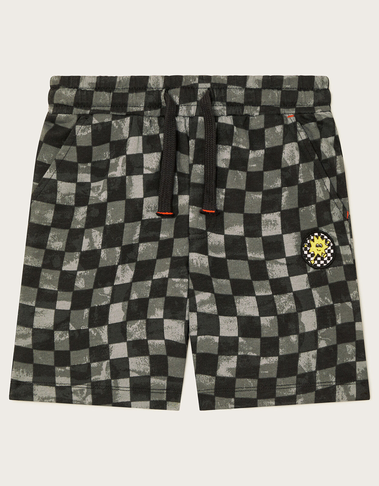 Checkered shorts black and white cheap