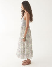 Maison Hotel Lulu Sleeveless Floral Midi Dress, Blue (BLUE), large