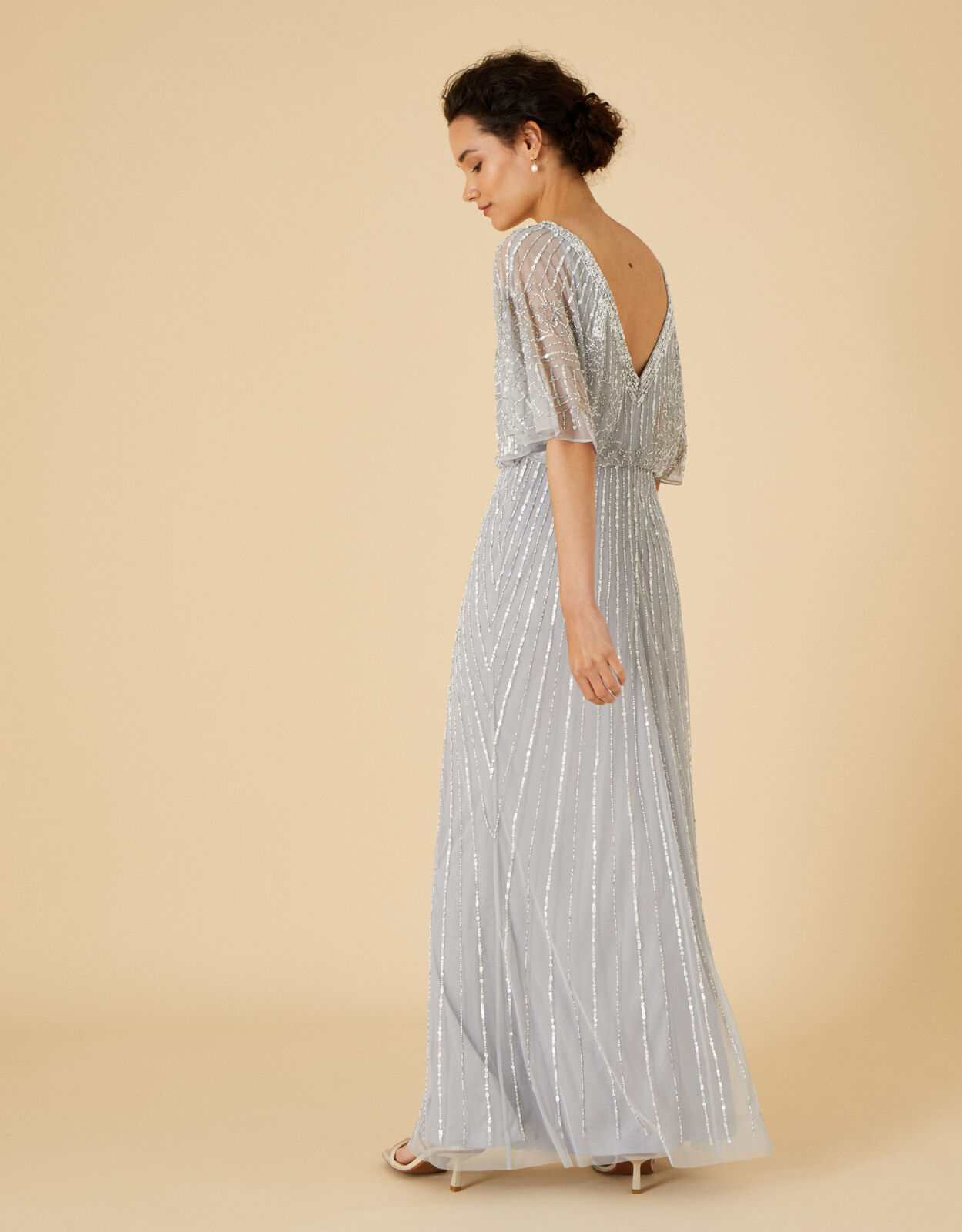 Monsoon silver dress new arrivals
