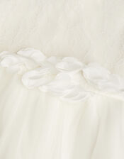 Baby Freija Lace Floral Dress, Ivory (IVORY), large
