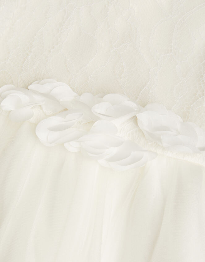 Baby Freija Lace Floral Dress, Ivory (IVORY), large