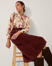 Yasmina Floral Print Blouse, Ivory (IVORY), large
