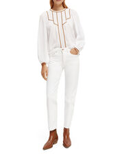 Scotch and Soda Sky Straight Jeans Shorter Length, White (WHITE), large