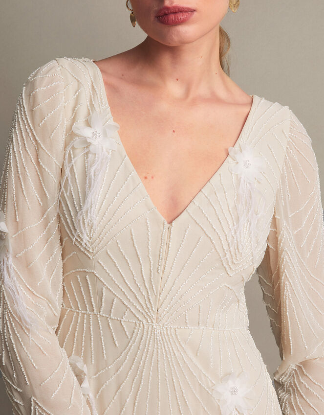 Florence Embellished Bridal Dress, Ivory (IVORY), large