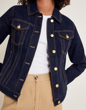 Maya Seam Denim Jacket, Blue (INDIGO), large