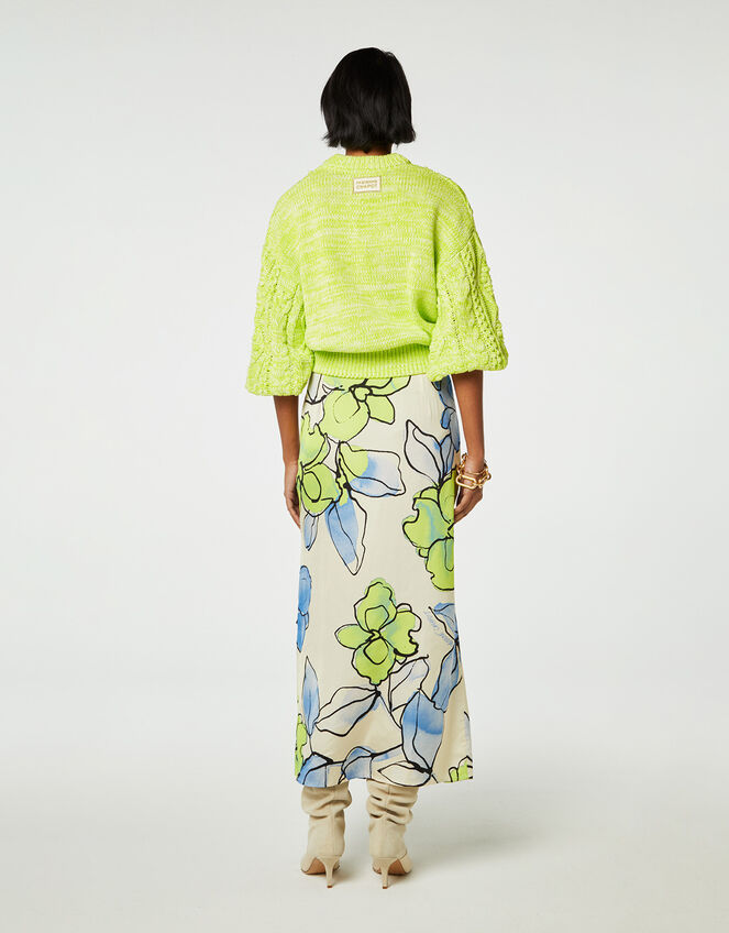 Fabienne Chapot Floral Print Maxi Skirt, Ivory (IVORY), large