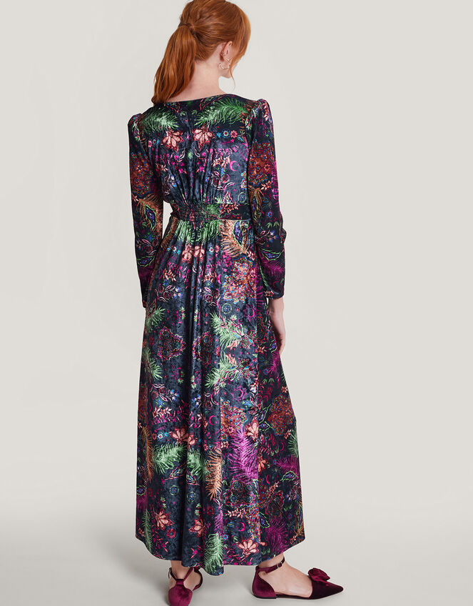Arden Velvet Maxi Dress , Blue (MIDNIGHT), large