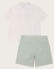 Stripe 3-Piece Suit Set, Green (GREEN), large