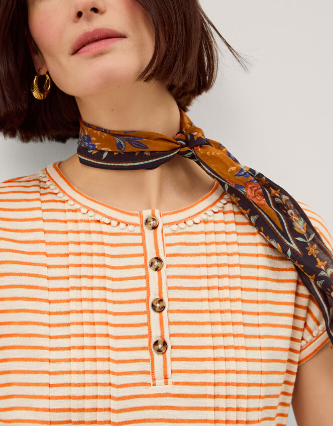 Selena Stripe Jersey T-Shirt Ivory