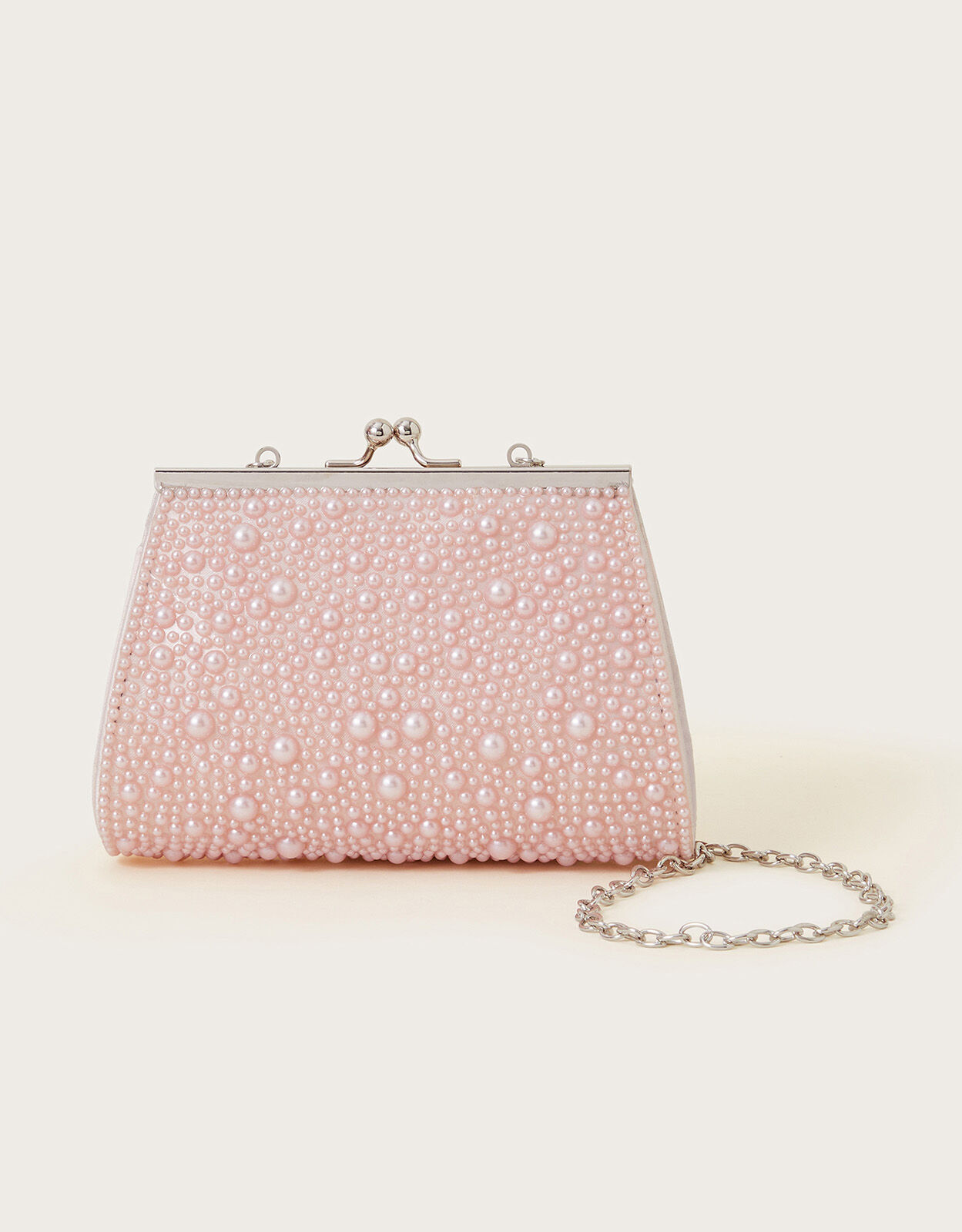 Pink pearl clutch bag shop