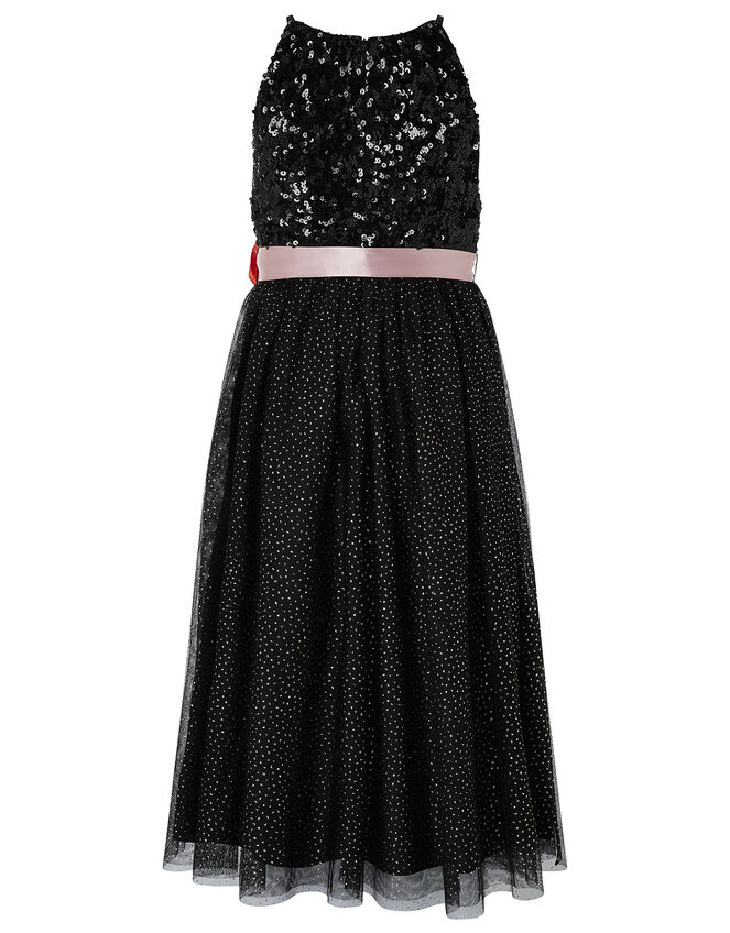 Truth Sequin Maxi Dress, Black (BLACK), large
