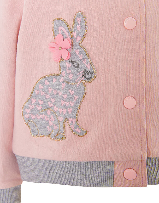 Baby Bunny Sweat Bomber Jacket, Pink (PINK), large