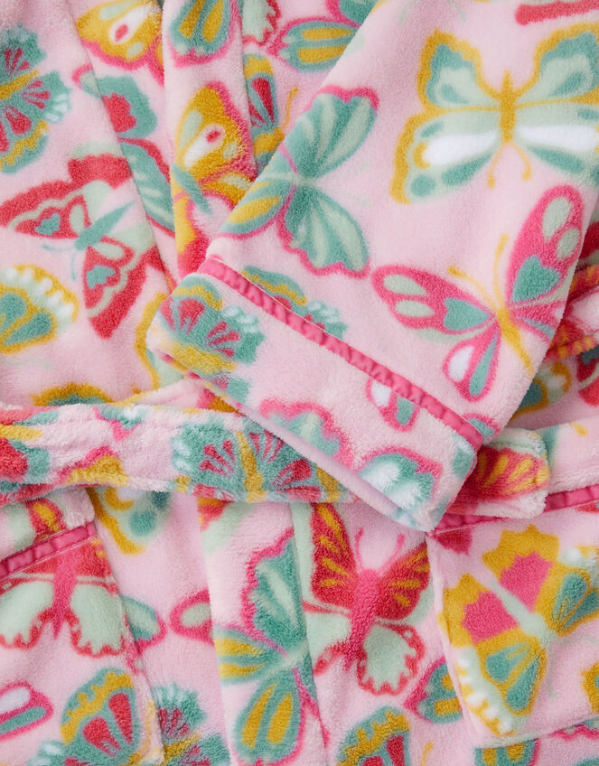 Butterfly Print Dressing Gown, Pink (PINK), large