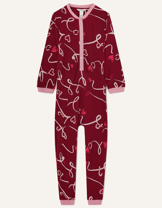 MINI ME Love Print Christmas Sleepsuit , Red (RED), large