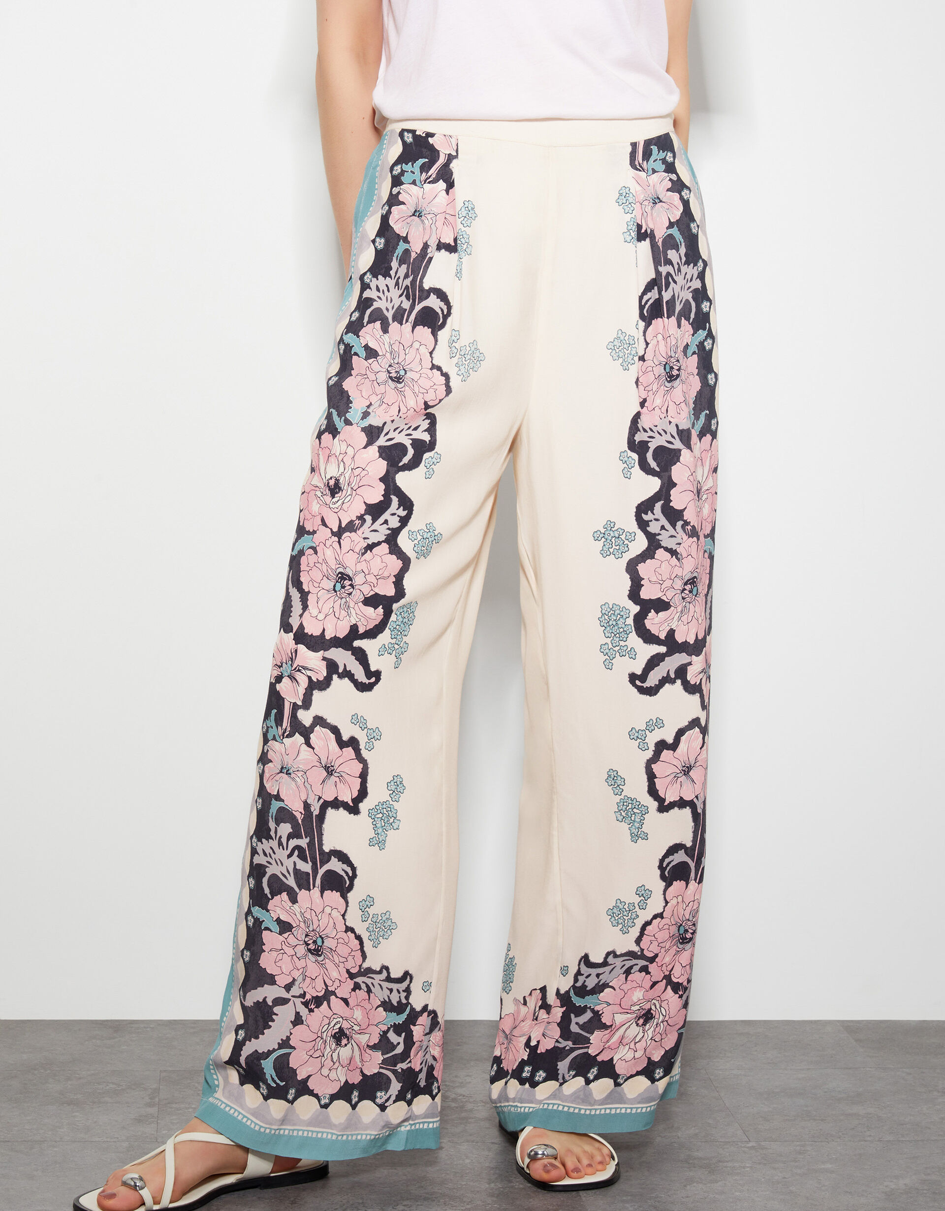 Floral Wide Leg Trouser