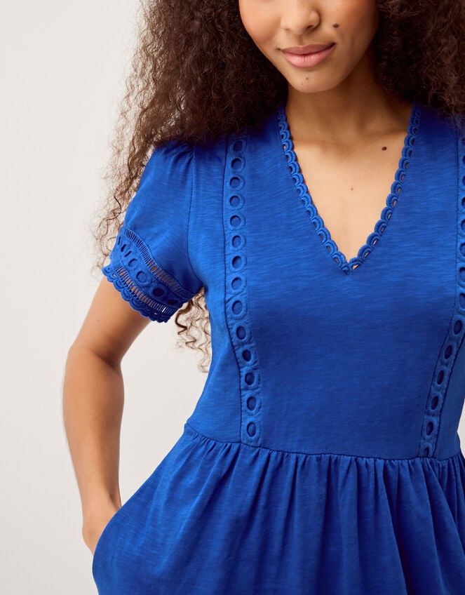 Tanitha Lace Jersey Maxi Dress, Blue (COBALT), large