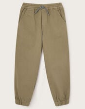 Pull-On Cuffed Trousers, Natural (STONE), large