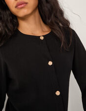 Coleen Plain Cardigan, Black (BLACK), large