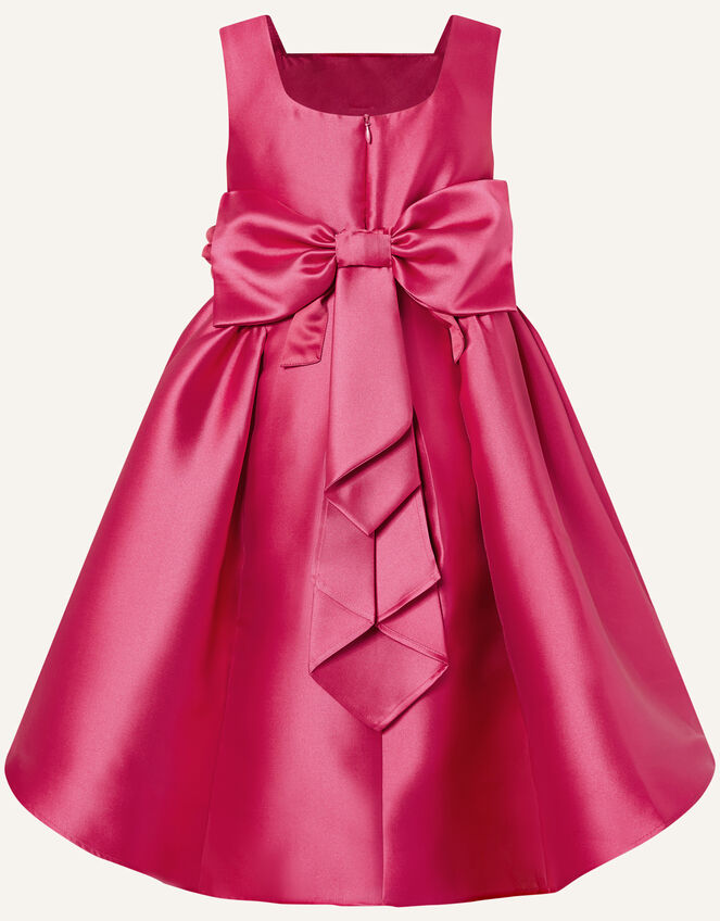 Cynthia Corsage Belt Dress, Red (RED), large