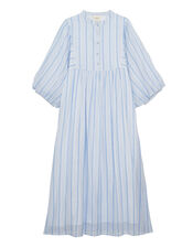 Petite Mendigote Rigo Stripe Shirt Midi Dress, Blue (BLUE), large