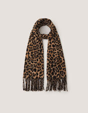 Ginny Leopard Print Scarf, , large