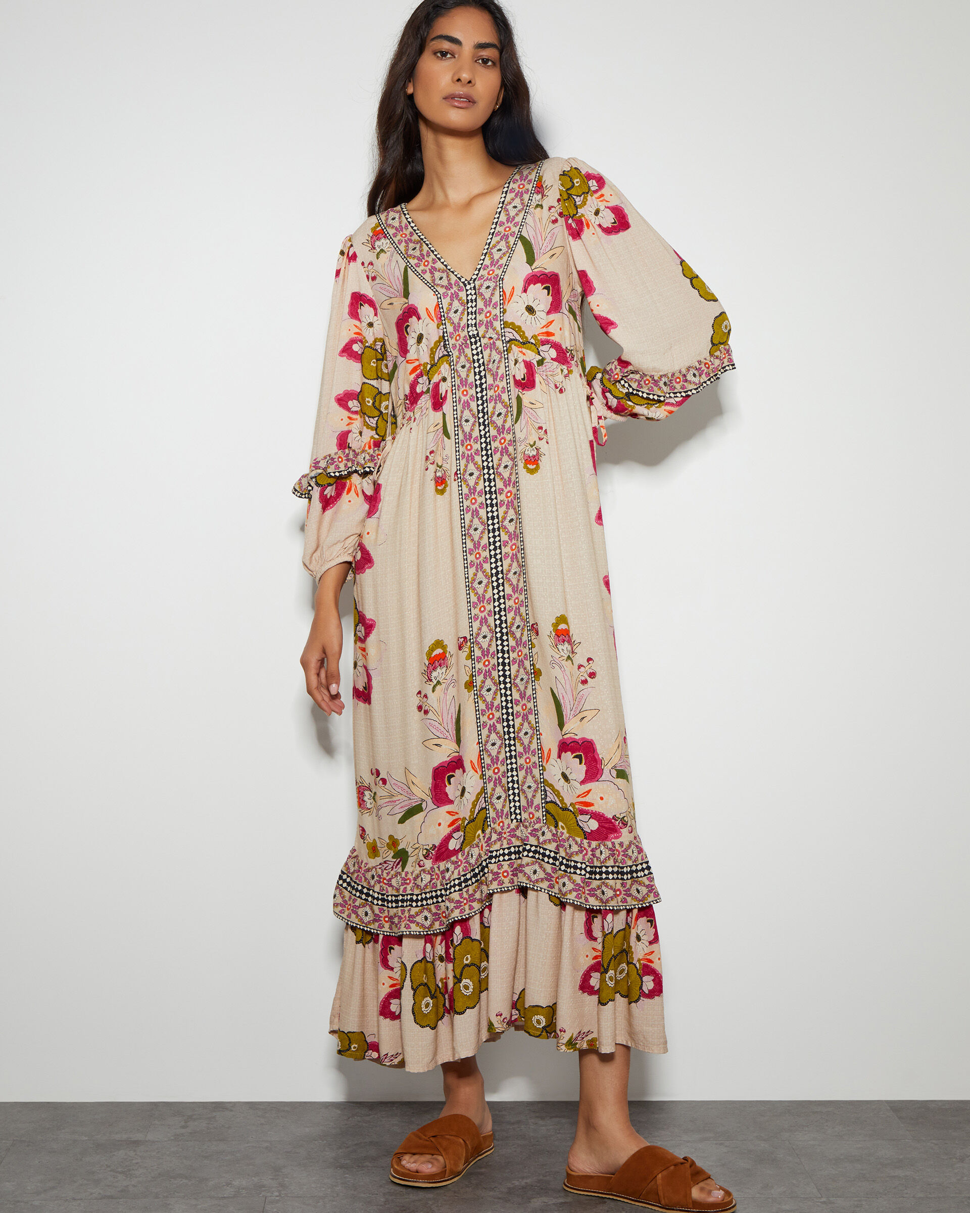 Full sleeve maxi dresses uk shop