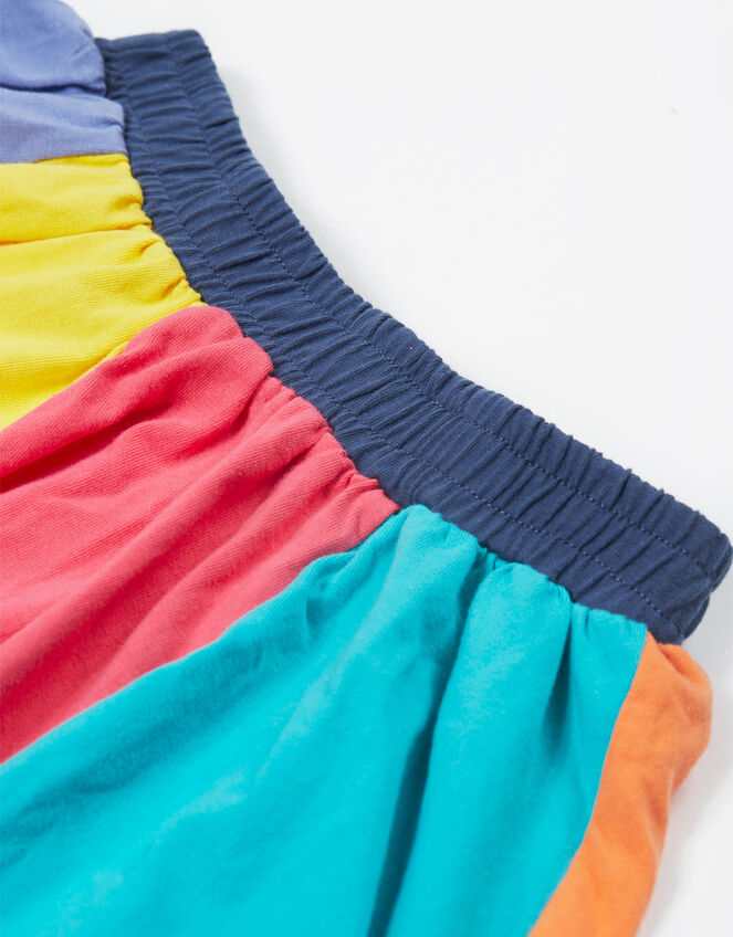 Frugi Rainbow Jersey Skirt , Multi (MULTI), large