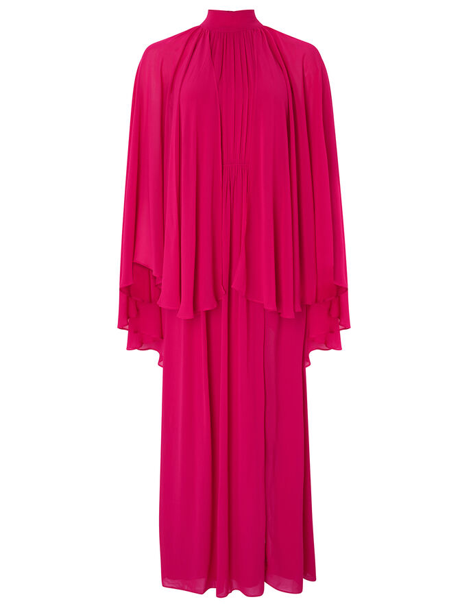 Kate Cape Maxi Dress Pink | Evening Dresses | Monsoon UK.
