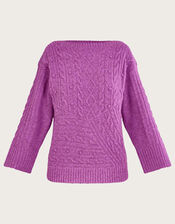 Satu Stitch Jumper, Purple (LILAC), large
