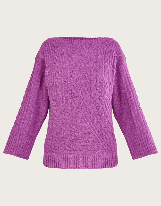 Satu Stitch Jumper, Purple (LILAC), large