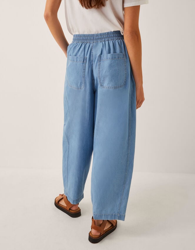 Jade Lightweight Barrel Jeans, Blue (DENIM BLUE), large