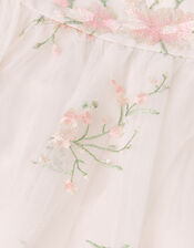 Baby Sakura Floral Embroidered Tulle Dress, Multi (MULTI), large