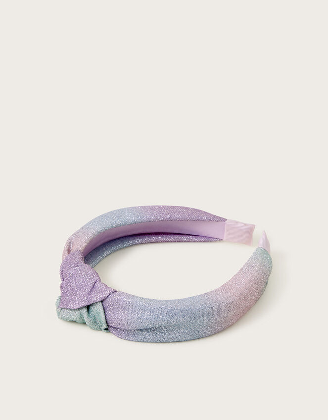 Ombre Glitter Knot Headband, , large