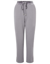 LOUNGE Laurie Velour Trim Joggers, Grey (GREY), large