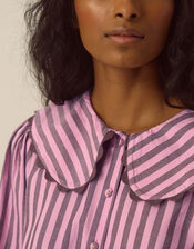 Sylvie Stripe Long Pyjamas Set, Pink (PINK), large