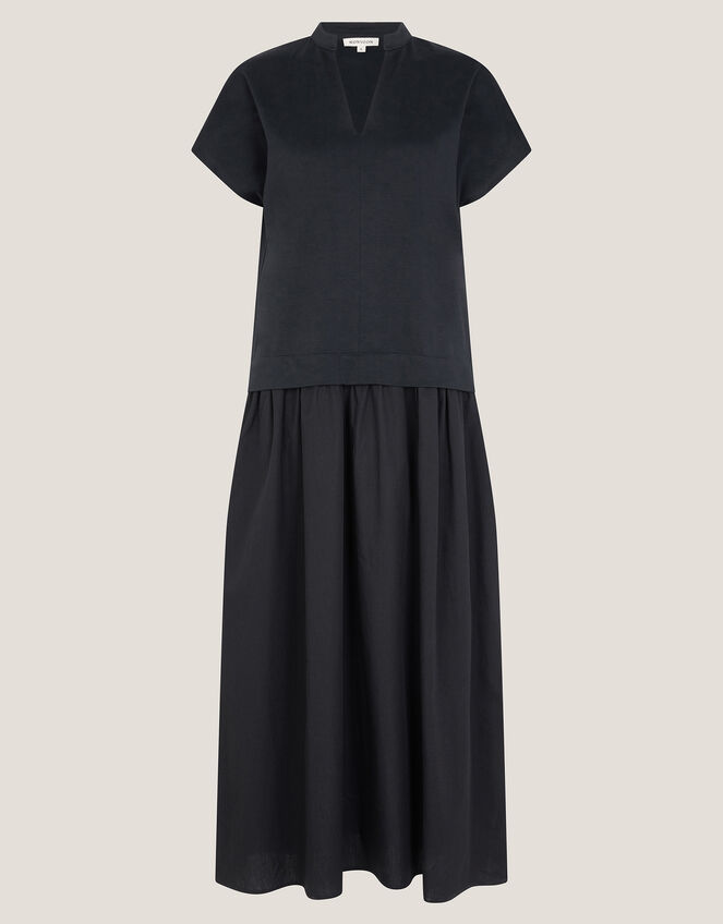 Felly Jersey Cap Sleeve Maxi Dress, Blue (NAVY), large