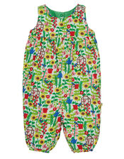 Frugi Nia Reversible Dungarees, Multi (MULTI), large