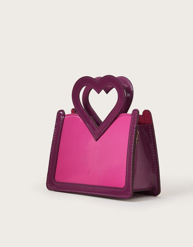 Patent Heart Handle Bag, , large