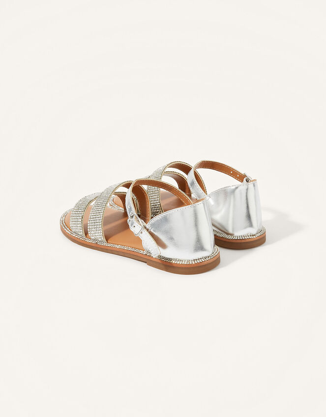 Diamante Sandals, Silver (SILVER), large